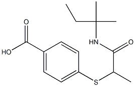 4-({1-[(2-methylbutan-2-yl)carbamoyl]ethyl}sulfanyl)benzoic acid