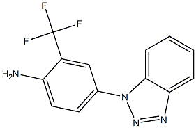 4-(1H-1,2,3-benzotriazol-1-yl)-2-(trifluoromethyl)aniline Structure