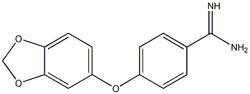 4-(2H-1,3-benzodioxol-5-yloxy)benzene-1-carboximidamide Structure