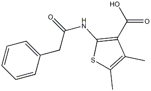 4,5-dimethyl-2-(2-phenylacetamido)thiophene-3-carboxylic acid