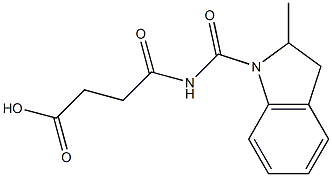 4-[(2-methyl-2,3-dihydro-1H-indol-1-yl)carbonylamino]-4-oxobutanoic acid