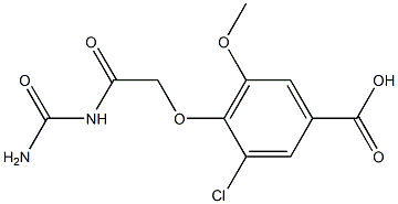 4-[2-(carbamoylamino)-2-oxoethoxy]-3-chloro-5-methoxybenzoic acid