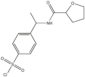 4-{1-[(tetrahydrofuran-2-ylcarbonyl)amino]ethyl}benzenesulfonyl chloride|