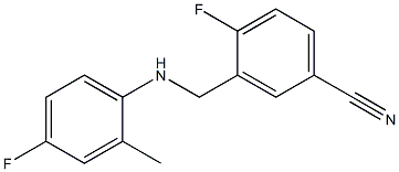 4-fluoro-3-{[(4-fluoro-2-methylphenyl)amino]methyl}benzonitrile