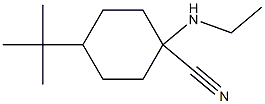 4-tert-butyl-1-(ethylamino)cyclohexane-1-carbonitrile