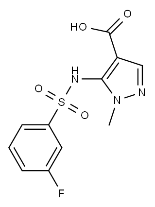 5-{[(3-fluorophenyl)sulfonyl]amino}-1-methyl-1H-pyrazole-4-carboxylic acid