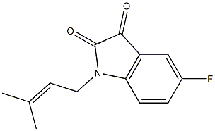 5-fluoro-1-(3-methylbut-2-en-1-yl)-2,3-dihydro-1H-indole-2,3-dione