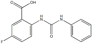 5-fluoro-2-[(phenylcarbamoyl)amino]benzoic acid