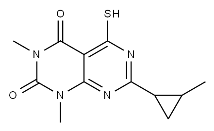 5-mercapto-1,3-dimethyl-7-(2-methylcyclopropyl)pyrimido[4,5-d]pyrimidine-2,4(1H,3H)-dione