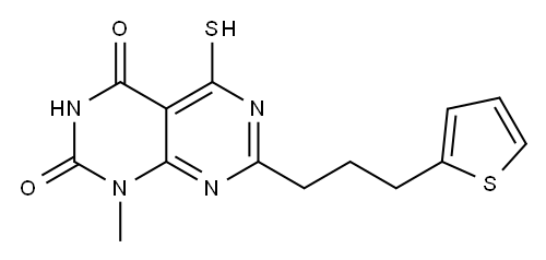 5-mercapto-1-methyl-7-(3-thien-2-ylpropyl)pyrimido[4,5-d]pyrimidine-2,4(1H,3H)-dione