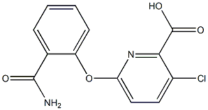 6-(2-carbamoylphenoxy)-3-chloropyridine-2-carboxylic acid