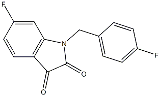 6-fluoro-1-[(4-fluorophenyl)methyl]-2,3-dihydro-1H-indole-2,3-dione