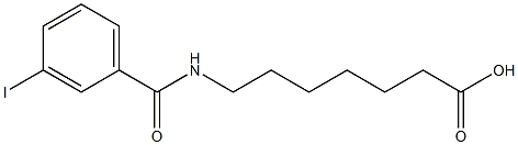7-[(3-iodophenyl)formamido]heptanoic acid