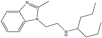 heptan-4-yl[2-(2-methyl-1H-1,3-benzodiazol-1-yl)ethyl]amine