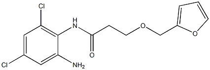 N-(2-amino-4,6-dichlorophenyl)-3-(furan-2-ylmethoxy)propanamide