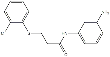 N-(3-aminophenyl)-3-[(2-chlorophenyl)sulfanyl]propanamide
