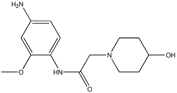 N-(4-amino-2-methoxyphenyl)-2-(4-hydroxypiperidin-1-yl)acetamide
