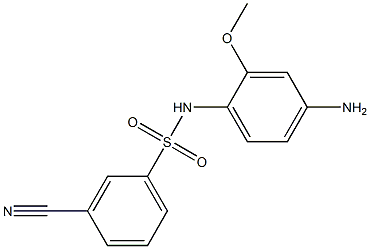 N-(4-amino-2-methoxyphenyl)-3-cyanobenzene-1-sulfonamide