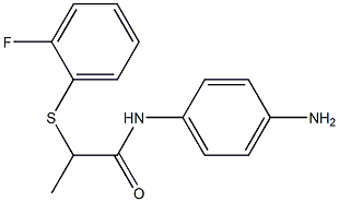 N-(4-aminophenyl)-2-[(2-fluorophenyl)sulfanyl]propanamide