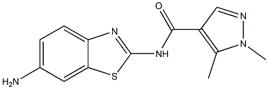 N-(6-amino-1,3-benzothiazol-2-yl)-1,5-dimethyl-1H-pyrazole-4-carboxamide