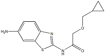 N-(6-amino-1,3-benzothiazol-2-yl)-2-(cyclopropylmethoxy)acetamide