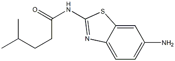 N-(6-amino-1,3-benzothiazol-2-yl)-4-methylpentanamide