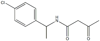 N-[1-(4-chlorophenyl)ethyl]-3-oxobutanamide Structure