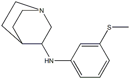 N-[3-(methylsulfanyl)phenyl]-1-azabicyclo[2.2.2]octan-3-amine Structure