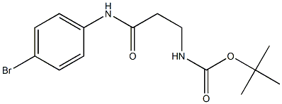 tert-butyl 3-[(4-bromophenyl)amino]-3-oxopropylcarbamate