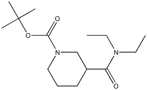 tert-butyl 3-[(diethylamino)carbonyl]piperidine-1-carboxylate Structure