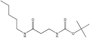 tert-butyl 3-oxo-3-(pentylamino)propylcarbamate Structure