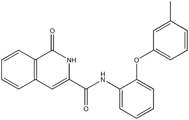 3-Isoquinolinecarboxamide,  1,2-dihydro-N-[2-(3-methylphenoxy)phenyl]-1-oxo-