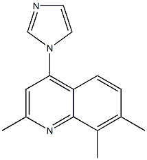 Quinoline,  4-(1H-imidazol-1-yl)-2,7,8-trimethyl- Struktur