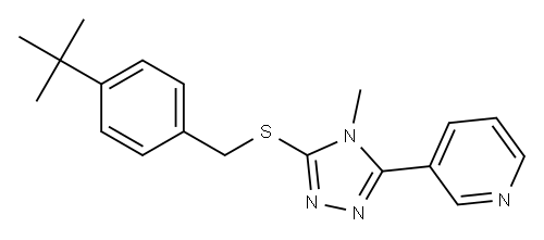 4-tert-butylbenzyl 4-methyl-5-(3-pyridinyl)-4H-1,2,4-triazol-3-yl sulfide
