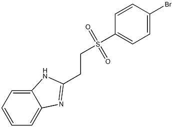 2-(1H-benzimidazol-2-yl)ethyl 4-bromophenyl sulfone Structure