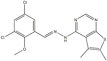 3,5-dichloro-2-methoxybenzaldehyde (5,6-dimethylthieno[2,3-d]pyrimidin-4-yl)hydrazone