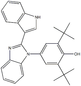 2,6-ditert-butyl-4-[2-(1H-indol-3-yl)-1H-benzimidazol-1-yl]phenol