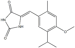 5-(5-isopropyl-4-methoxy-2-methylbenzylidene)-2,4-imidazolidinedione