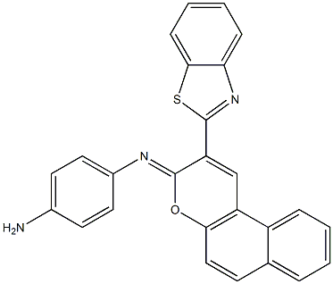 N-(4-aminophenyl)-N-[2-(1,3-benzothiazol-2-yl)-3H-benzo[f]chromen-3-ylidene]amine