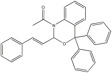 1-acetyl-4,4-diphenyl-2-(2-phenylvinyl)-1,4-dihydro-2H-3,1-benzoxazine