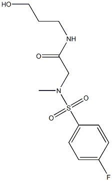 2-[[(4-fluorophenyl)sulfonyl](methyl)amino]-N-(3-hydroxypropyl)acetamide