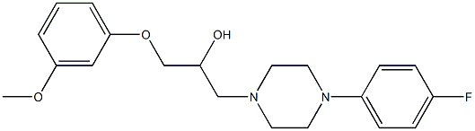 1-[4-(4-fluorophenyl)-1-piperazinyl]-3-(3-methoxyphenoxy)-2-propanol