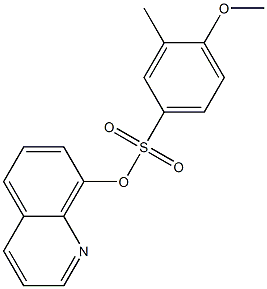 8-quinolinyl 4-methoxy-3-methylbenzenesulfonate Struktur
