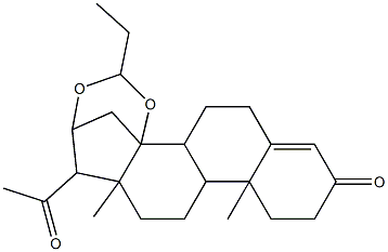 15-acetyl-18-ethyl-10,14-dimethyl-17,19-dioxapentacyclo[14.3.1.0~1,14~.0~2,11~.0~5,10~]icos-5-en-7-one