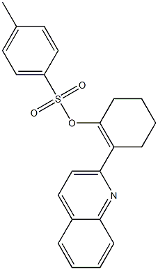 2-(2-quinolinyl)-1-cyclohexen-1-yl 4-methylbenzenesulfonate Struktur