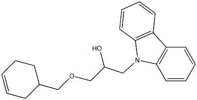 1-(9H-carbazol-9-yl)-3-(3-cyclohexen-1-ylmethoxy)-2-propanol Structure