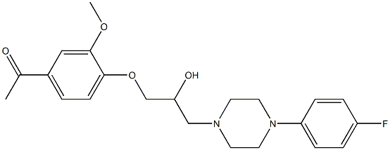 1-(4-{3-[4-(4-fluorophenyl)-1-piperazinyl]-2-hydroxypropoxy}-3-methoxyphenyl)ethanone