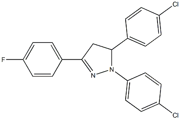 1,5-bis(4-chlorophenyl)-3-(4-fluorophenyl)-4,5-dihydro-1H-pyrazole