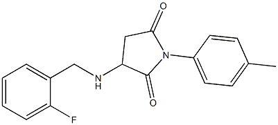 3-[(2-fluorobenzyl)amino]-1-(4-methylphenyl)-2,5-pyrrolidinedione