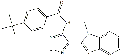 4-tert-butyl-N-[4-(1-methyl-1H-benzimidazol-2-yl)-1,2,5-oxadiazol-3-yl]benzamide